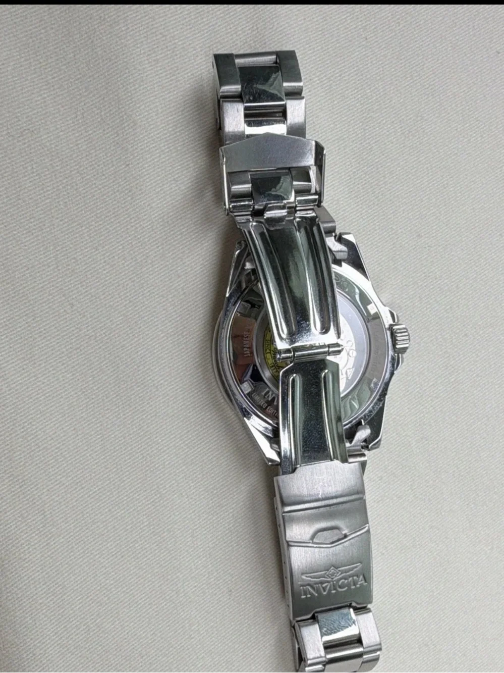 Invicta Men’s Blue Dial Mickey Mouse Automatic Stainless Steel Watch